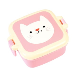 Růžový svačinový box Rex London Cookie the Cat