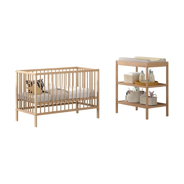 Set dětského nábytku z bukového dřeva 2 ks Dino – Vipack