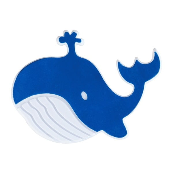 Sada 5 modrých protiskluzových podložek do vany Wenko Whale