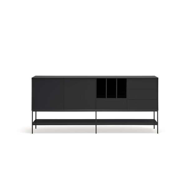 Černá komoda 220x98x45 cm Platt – Teulat