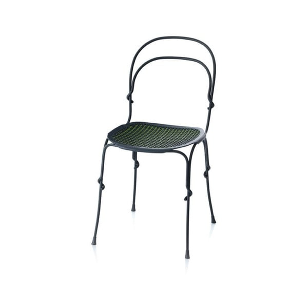 Šedo-zelená jídelní židle Magis Vigna