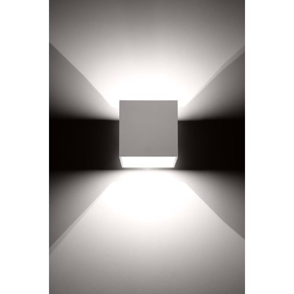 Bílé nástěnné svítidlo Geo – Sollux-image-1