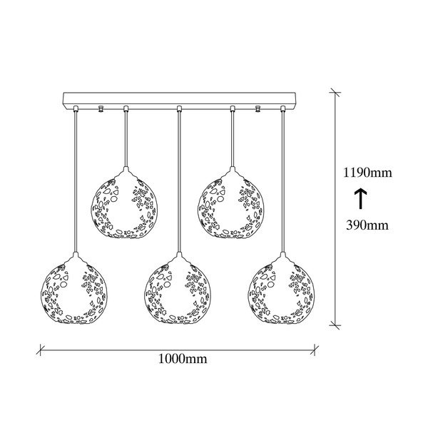 Černé závěsné svítidlo ø 17 cm Fellini – Opviq lights-image-4