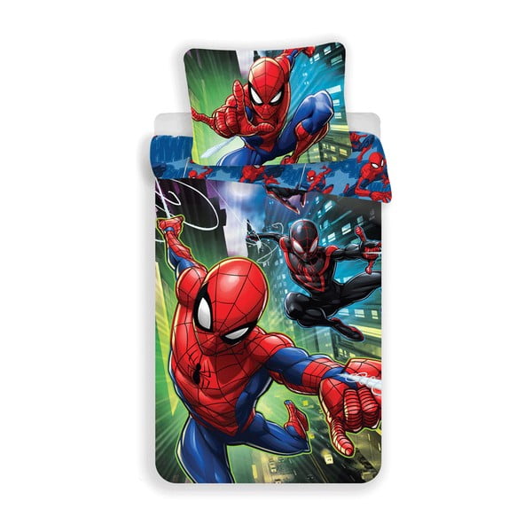 Bavlněné dětské povlečení na jednolůžko 140x200 cm Spider-man – Jerry Fabrics