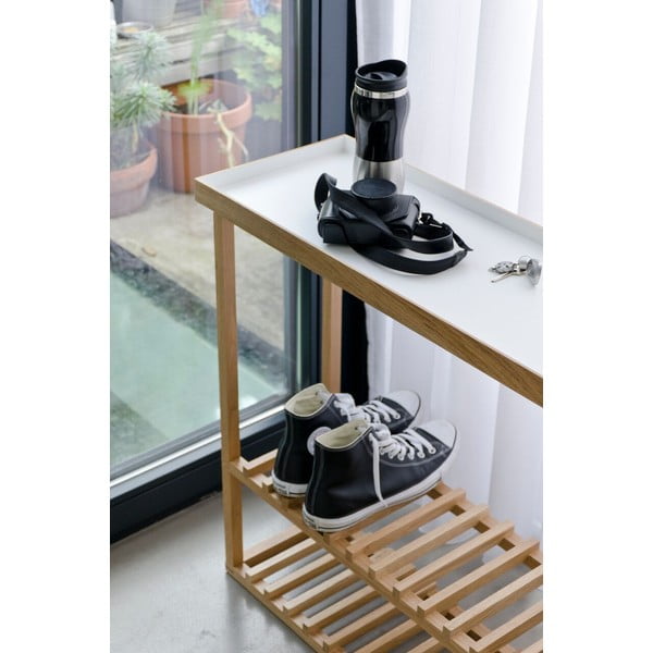 Botník/úložný stolek s bílou deskou Wireworks Hello Storage-image-1