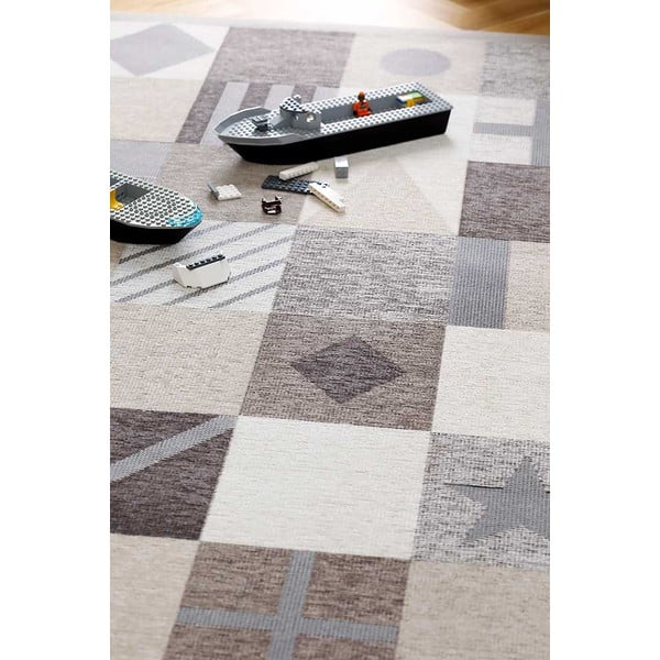 Hnědo-béžový dětský koberec 200x140 cm Laeva - Narma-image-4
