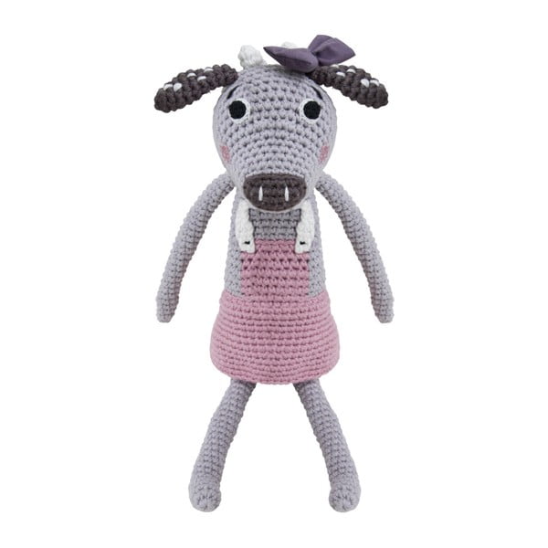 Pletená dětská hračka Sebra Crochet Animal Cow Clara