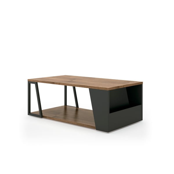 Konferenční stolek s deskou v dekoru ořechového dřeva 100x55 cm Albi - TemaHome-image-2