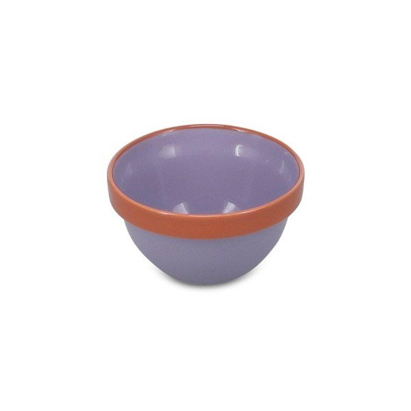 Oranžová/fialová miska z kameniny 170 ml Duo – ONA