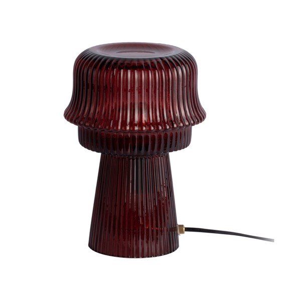 Vínová skleněná stolní lampa (výška 26 cm) Cadiz – Leitmotiv