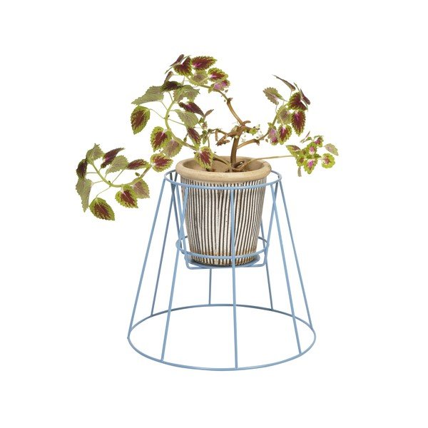 Modrý stojan na květináče OK Design Cibele, výška 30 cm-image-1
