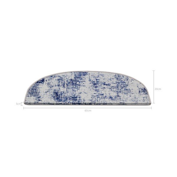 Modré nášlapy na schody v sadě 16 ks 20x65 cm Digital City – Vitaus-image-2