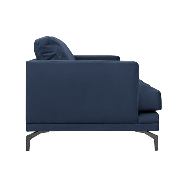Tmavě modrá pohovka s podnožím v černé barvě Windsor & Co Sofas Jupiter-image-2