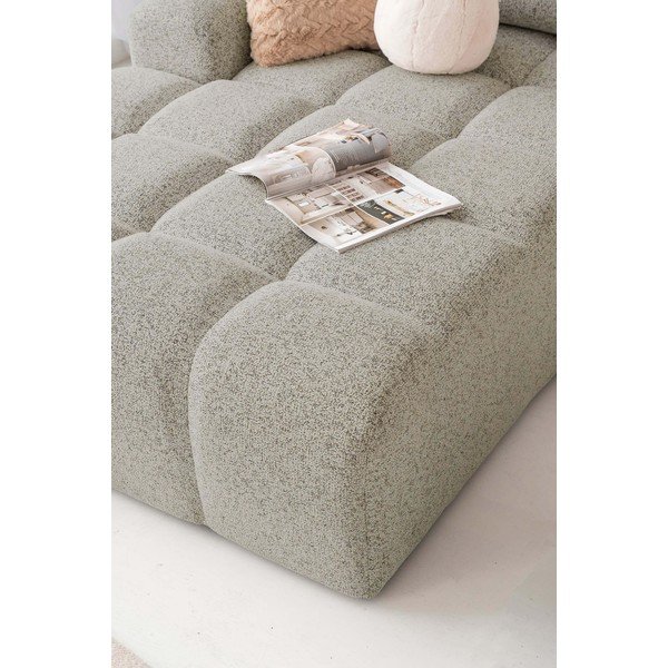 Světle hnědá rozkládací modulární rohová pohovka s úložným prostorem (levý roh) Lulu – Miuform-image-4