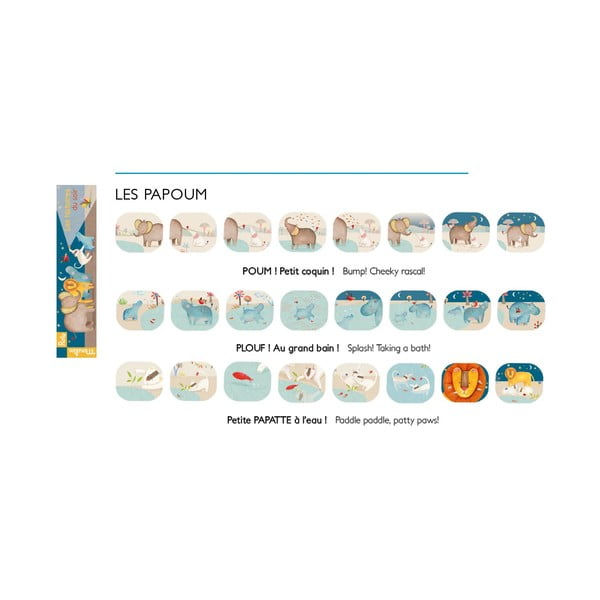 Promítací pohádky na zeď Moulin Roty Zvířátka z džungle-image-1