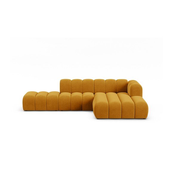 Žlutá rohová pohovka (pravý roh) Lupine – Micadoni Home