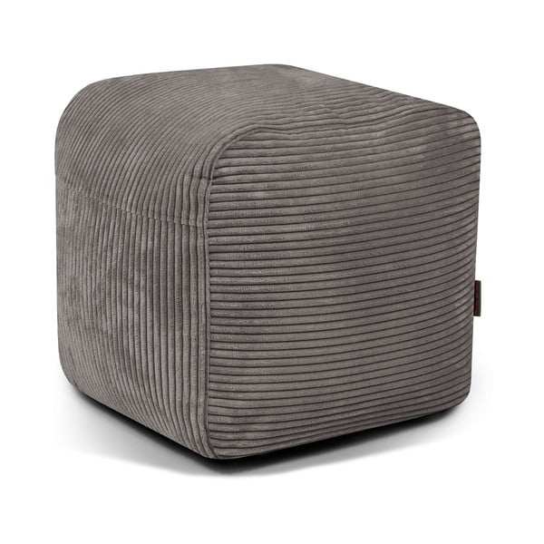 Tmavě šedý manšestrový sedací vak Plus 50 Lounge – SLOWDOWN