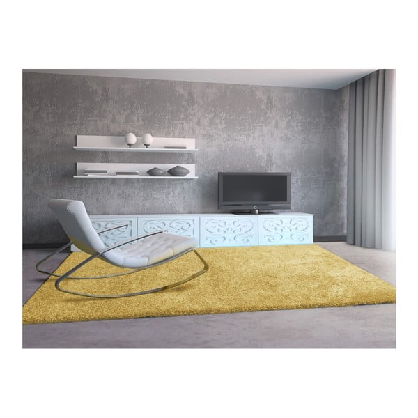 Žlutý koberec Universal Aqua Liso, 100 x 150 cm-image-1