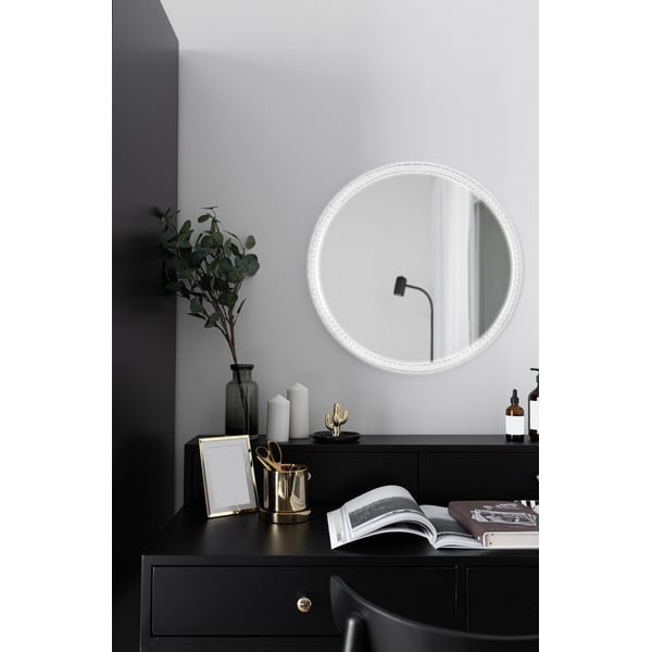 Nástěnné zrcadlo s osvětlením ø 60 cm Yuna – Mirrors and More-image-2