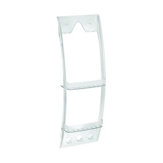 Průhledný závěsný držák do koupelny iDesign, 23 x 73 cm