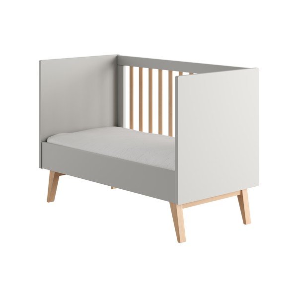 Šedá postýlka 60x120 cm Swing – Pinio-image-3