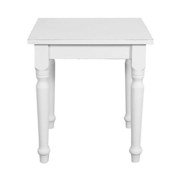 Dřevěný bílý stolek Biscottini Romanse-image-2