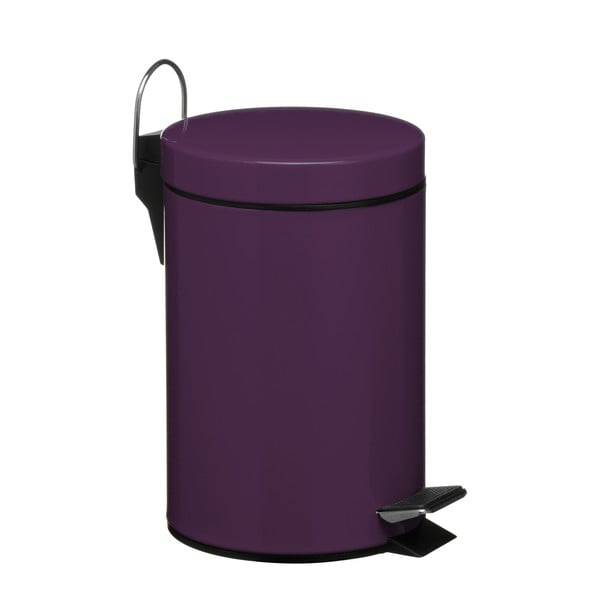 Pedálový koš Purple, 3 litry