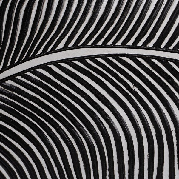 Dekorativní tác z polyresinu 16x37 cm B&W – Ixia-image-1