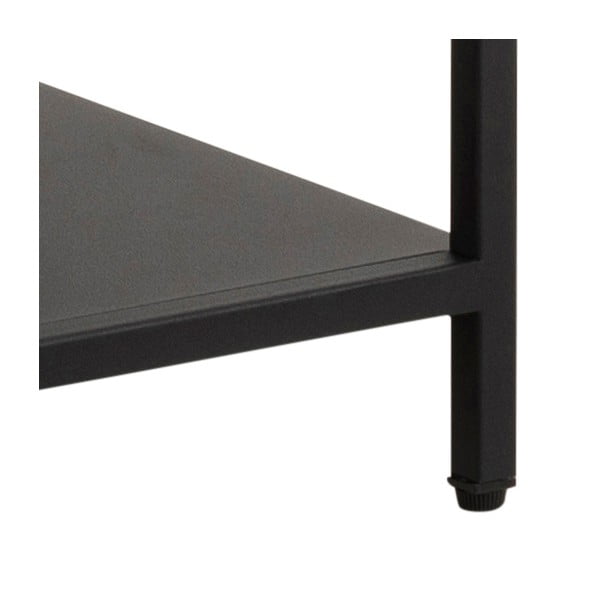 Černá kovová knihovna 80x86 cm Newcastle – Actona-image-4