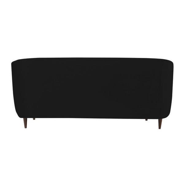 Černá sametová pohovka Kooko Home Glam, 175 cm-image-3
