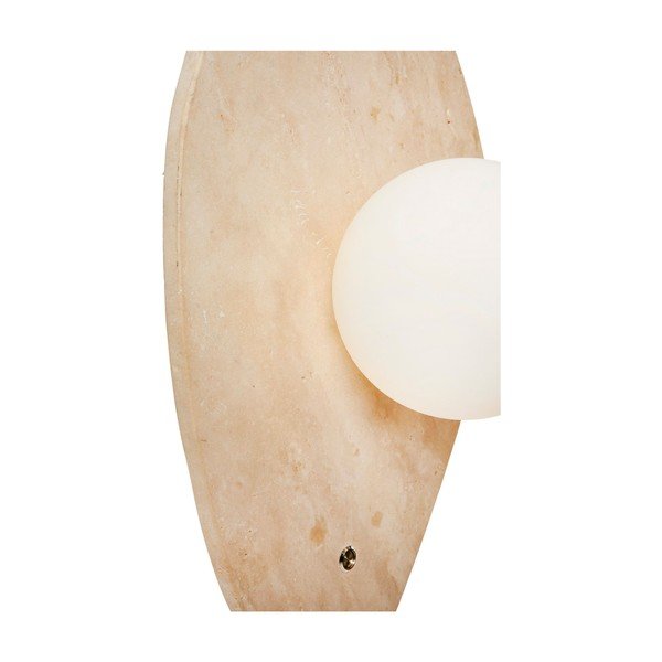 Béžové kamenné nástěnné svítidlo ø 10 cm Hilde – Opviq lights-image-3