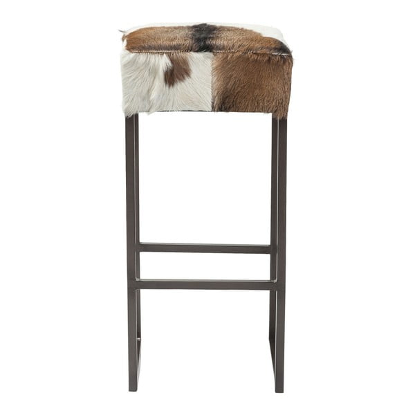 Barová židle s potahem z pravé kozí kůže Kare Design Country
