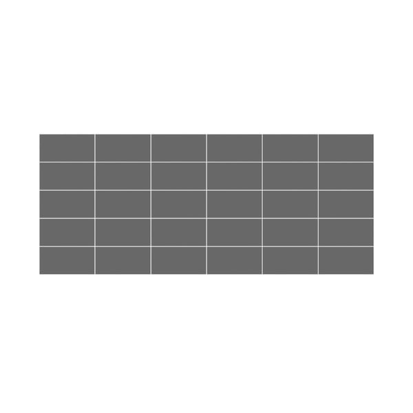 Sada samolepek na kachličky 30 ks 20x10 cm Subway Tiles Grey – Ambiance-image-2