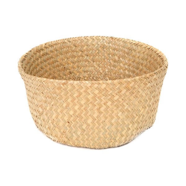 Světlý úložný košík z mořské trávy Compactor, ⌀ 27 cm-image-4