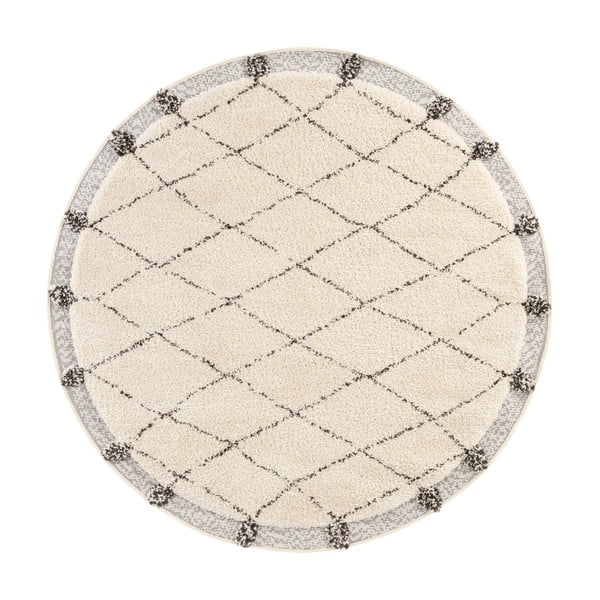 Krémově bílý koberec Mint Rugs Norwalk Evan, ø 160 cm