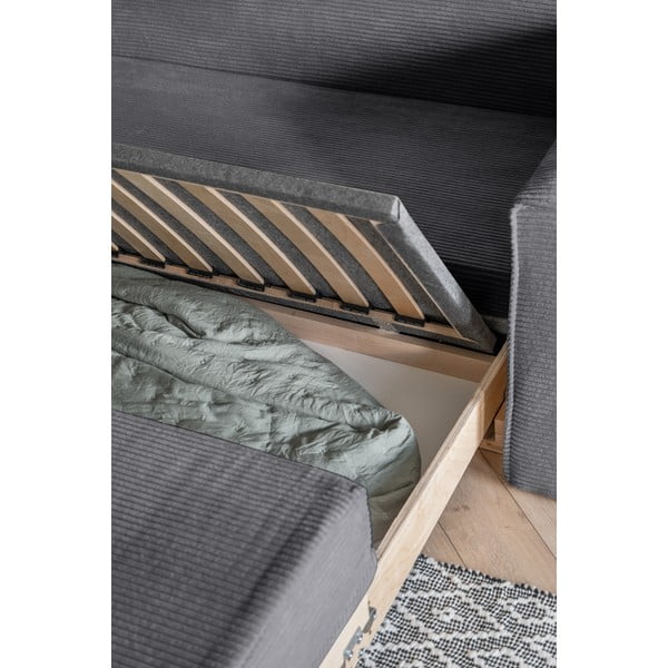 Šedá rozkládací pohovka 168 cm Lucky Lucy – Miuform-image-4