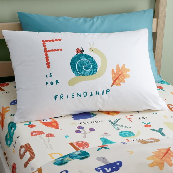 Dětské povlečení na jednolůžko 140x200 cm Woodland Alphabet – RHS-image-3