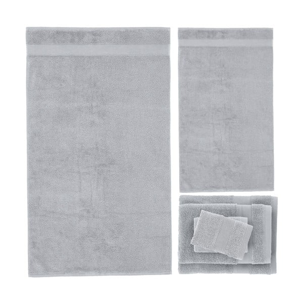 Světle šedé froté bavlněné ručníky a osušky v sadě 6 ks Anti-Bacterial – Catherine Lansfield-image-2