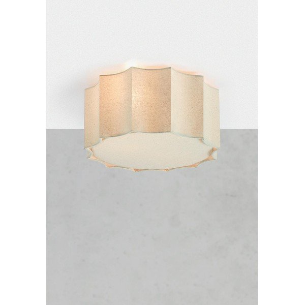 Béžové kovové stropní svítidlo s textilním stínidlem ø 35 cm Olea – Markslöjd-image-1