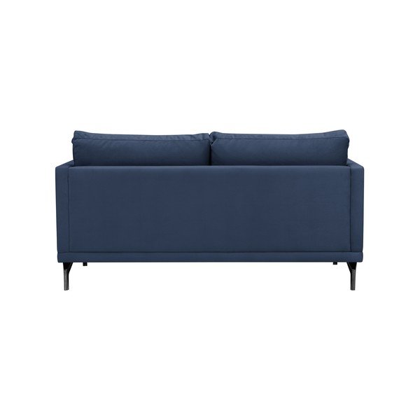 Tmavě modrá pohovka s podnožím v černé barvě Windsor & Co Sofas Jupiter-image-3