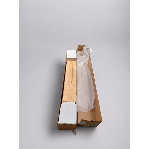 Jednolůžková postel z borovicového dřeva bez čela s roštem 120x200 cm v přírodní barvě Kanso - II. jakost – Karup-image-1