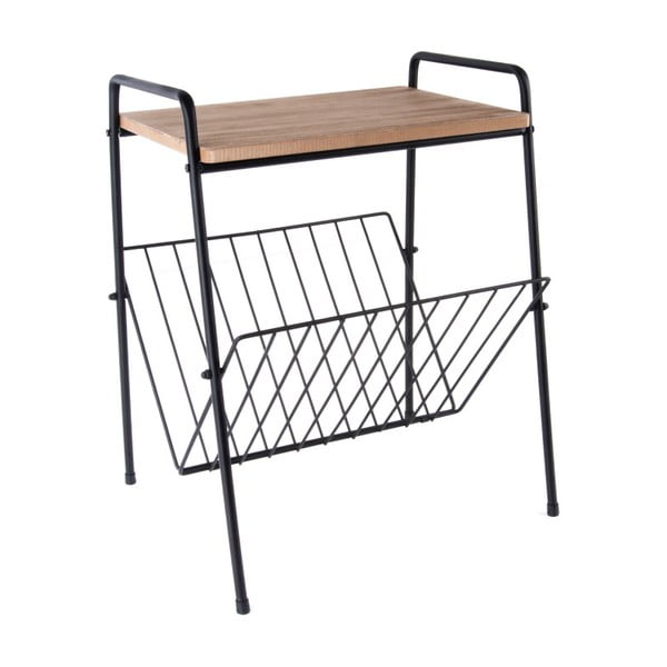 Příruční stolek na časopisy z kovu a dřeva Leitmotiv