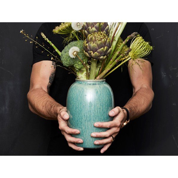 Zelená váza z kameniny (výška 20 cm) Gastro Green – Bitz-image-1