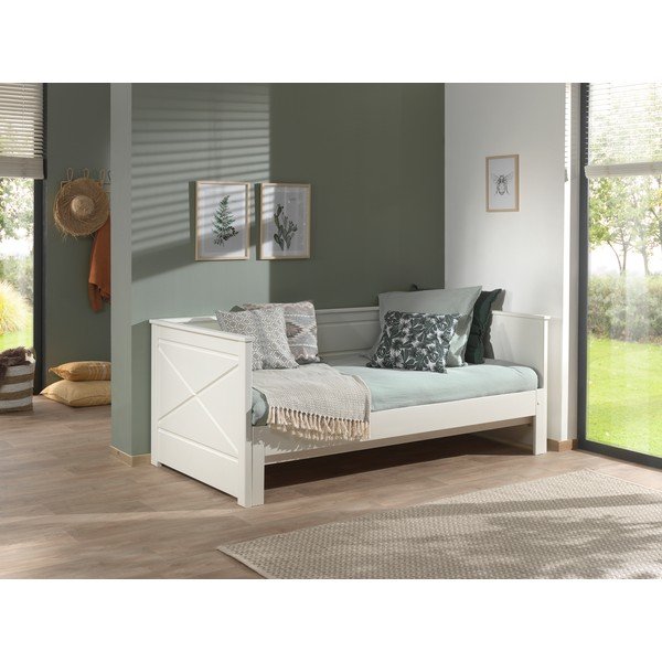 Bílá dětská postel s výsuvným lůžkem 180x200/90x200 cm PINO – Vipack-image-4