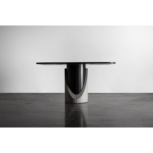 Jídelní stůl s deskou v dubovém dekoru 140x140 cm Sharp - Lyon Béton-image-1