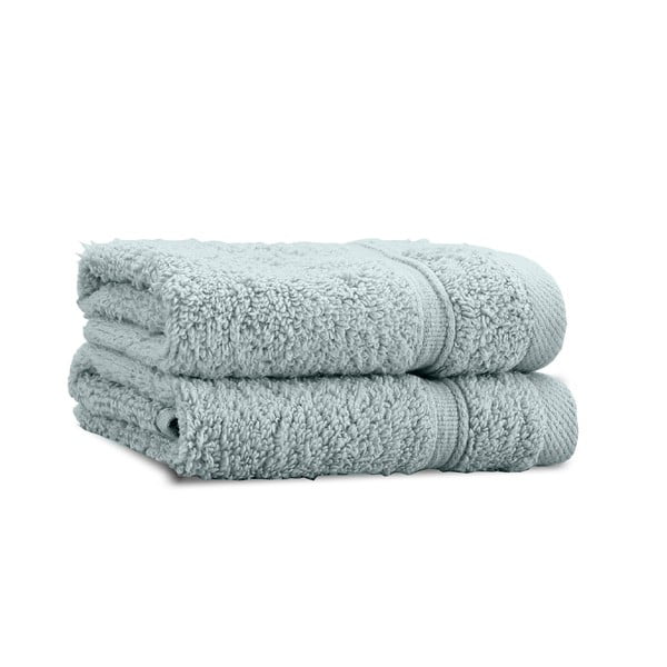 Šedozelené froté bavlněné ručníky v sadě 2 ks 30x30 cm Zero Twist – Catherine Lansfield