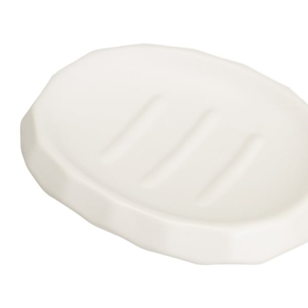 Bílá keramická sada doplňků do koupelny – Casa Selección-image-3