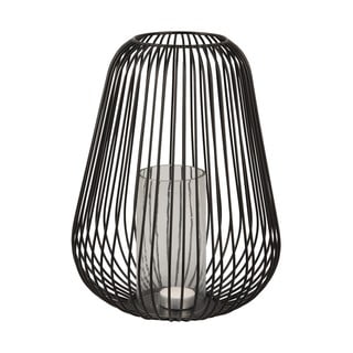 Černá stolní lucerna PT LIVING Lantern, výška 30 cm