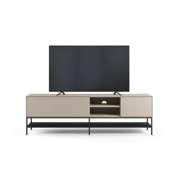 Krémový TV stolek 180x55x35 cm Amira – Marckeric-image-2