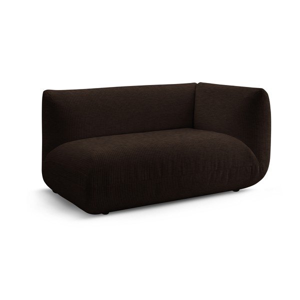 Tmavě hnědý manšestrový modul pohovky (pravý roh) Lecomte – Bobochic Paris-image-2